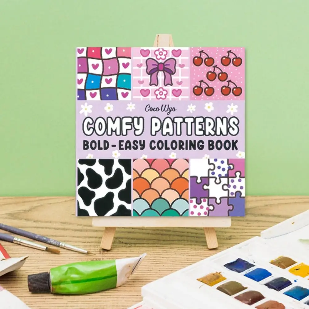 Cozy Corner Coloring Book Comfy Patterns Bold Easy Graffiti Painting Book Educational Montessori Drawing Toys Adults and Teens
