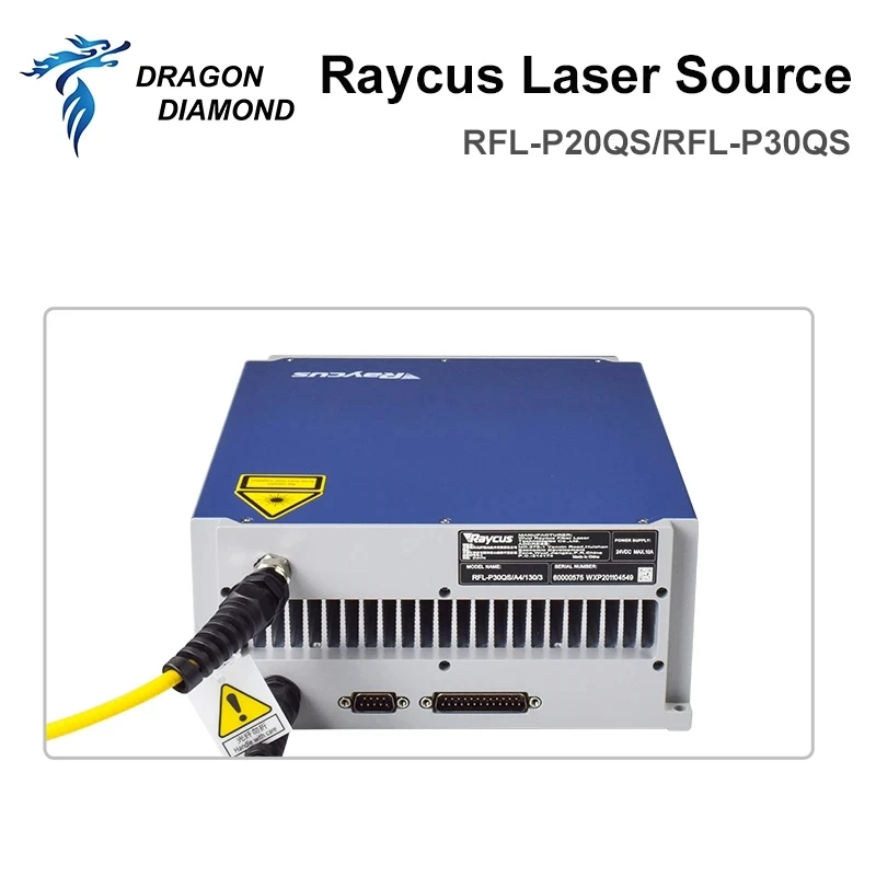 Raycus Original Fiber Laser Source Q-Switched Pulse Generator 20W 30W RFL-P20QS P30QS 1064nm For Fiber Marking Machine