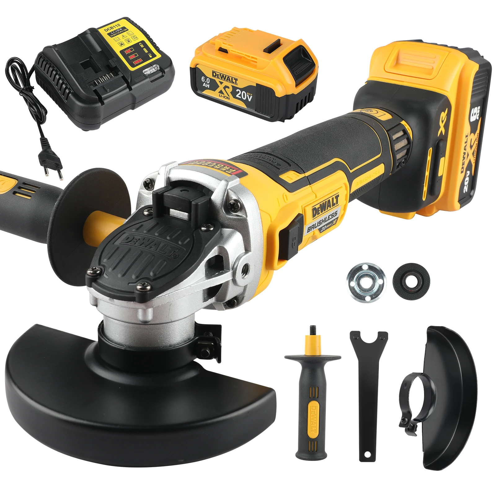 DEWALT DCG405NT 125mm flat head angle grinder machine tool cutting machine 20V lithium battery brushless tools