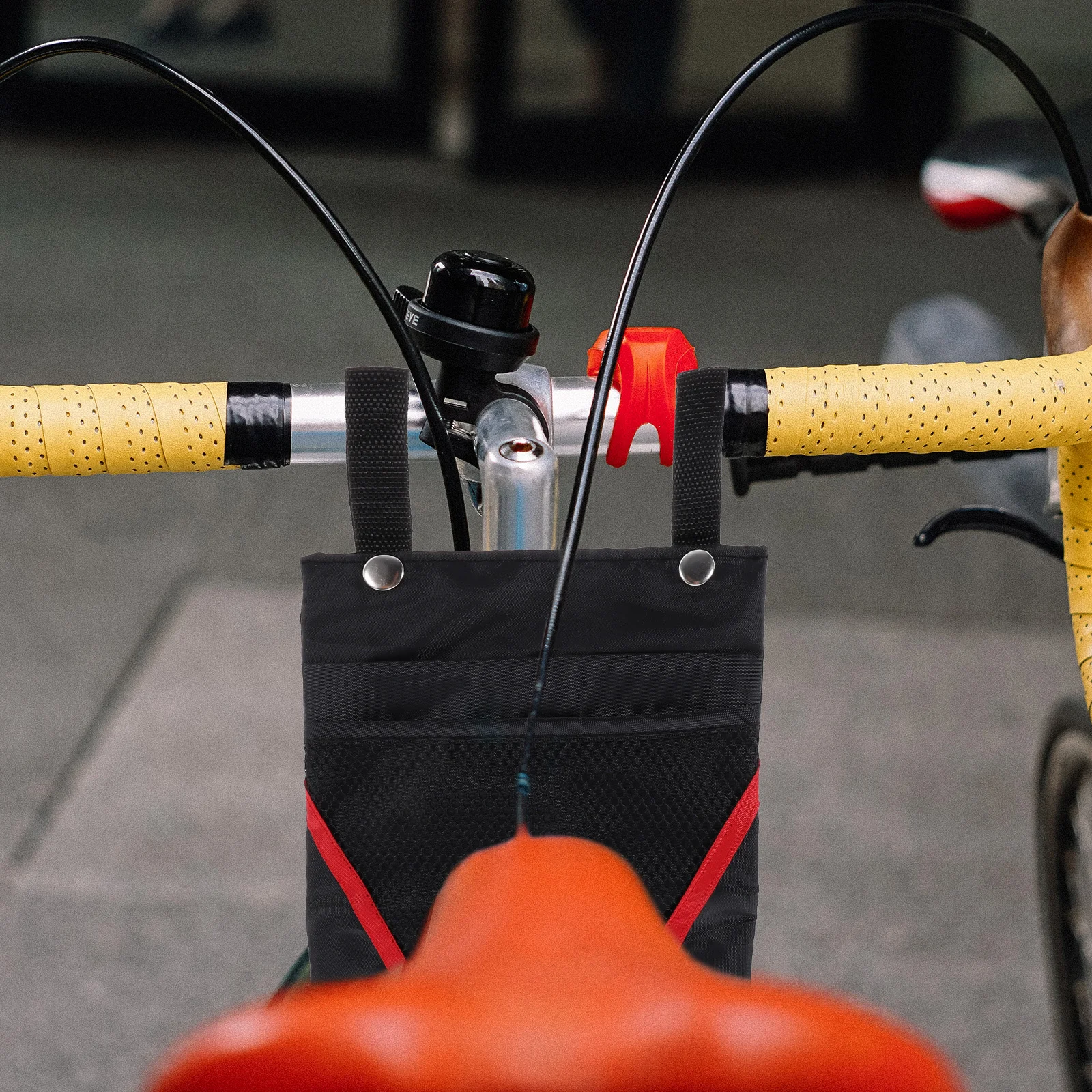 

2Pcs Bicycle Hanging Pouch Premium Material Multi Pockets Easy Open Close for Scooter Electromobile Hanging Bag