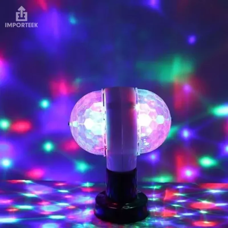 Projecteur domestique rotatif multicolore, lampe, convaincu