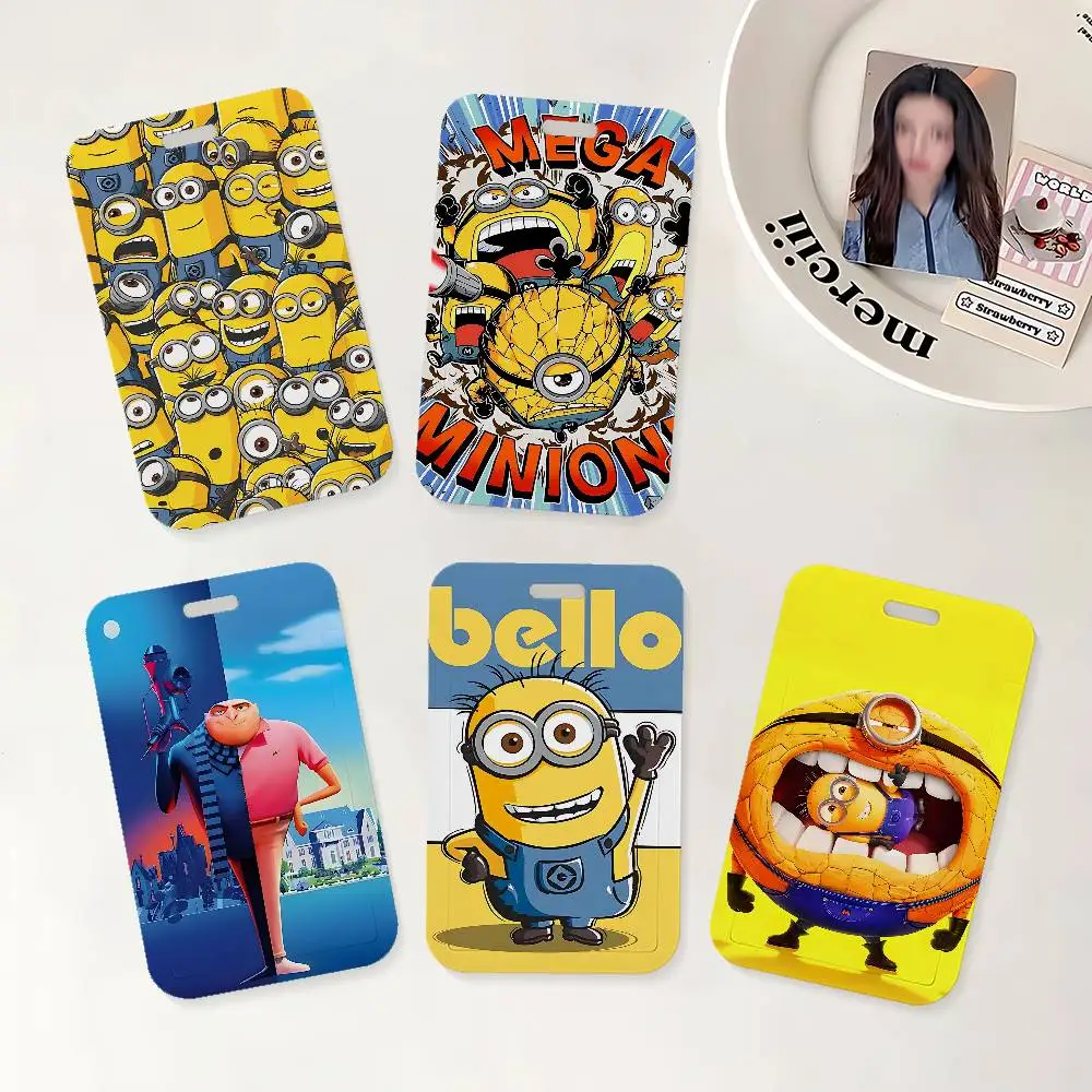 Cartoon D-Despicable Me ID Badge Holder With Lanyard Neck Strap For Office School Name Card Credentials Case