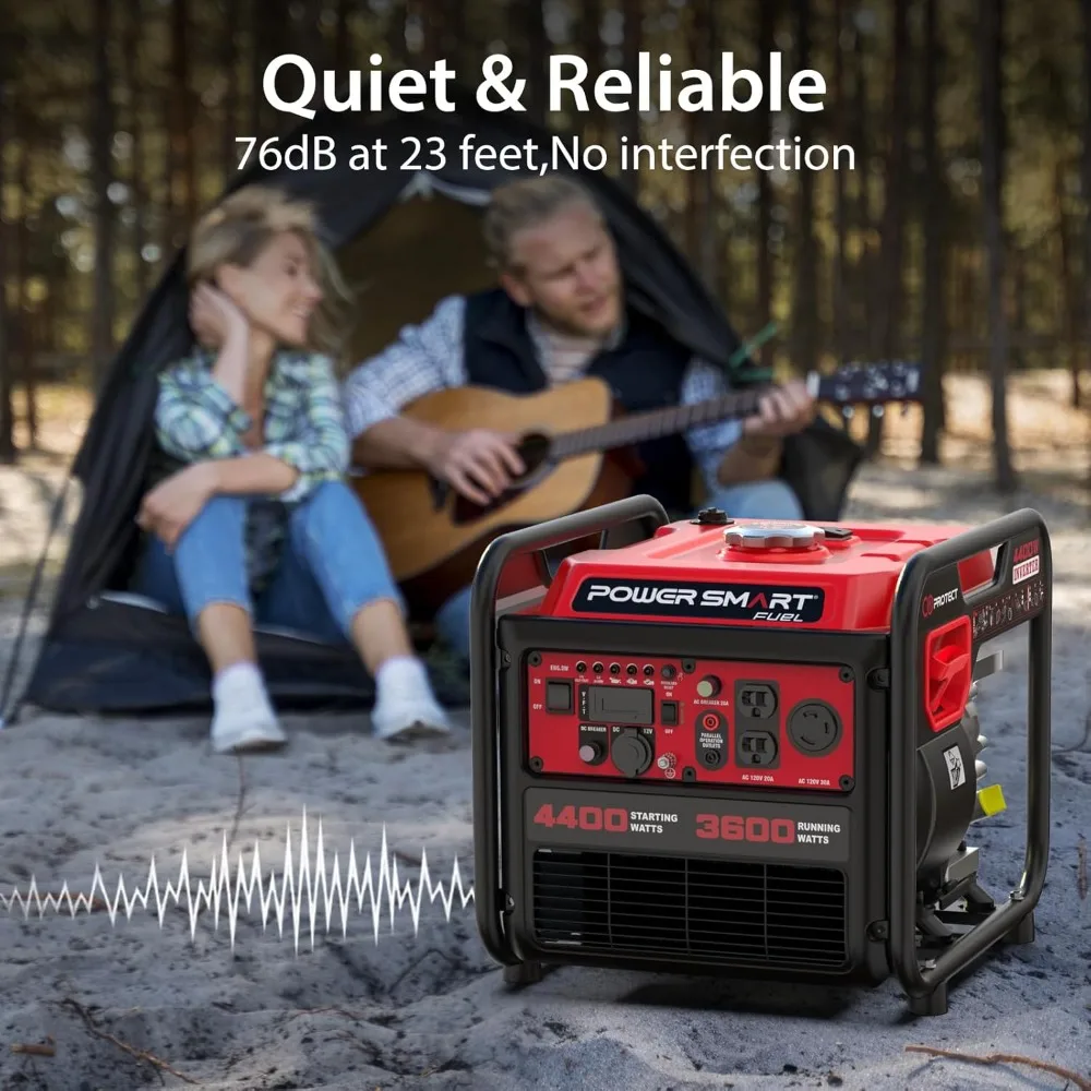 Generator Portabel 4400-Watt dengan Teknologi Inverter, CO Protect, RV Ready