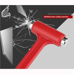 2 in1 Car Safety Hammer Window Breaker Seat Belt Cutter Multifunction Emergency Escape Tool Automobile Safety Life-saving Hammer