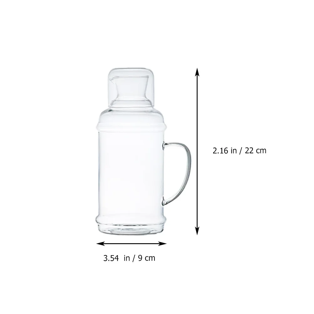 

Heat Resistant Glass Kettle Large Capacity Borosilicate Thickened Portable Handle Multipurpose Beverage Kettle for Home