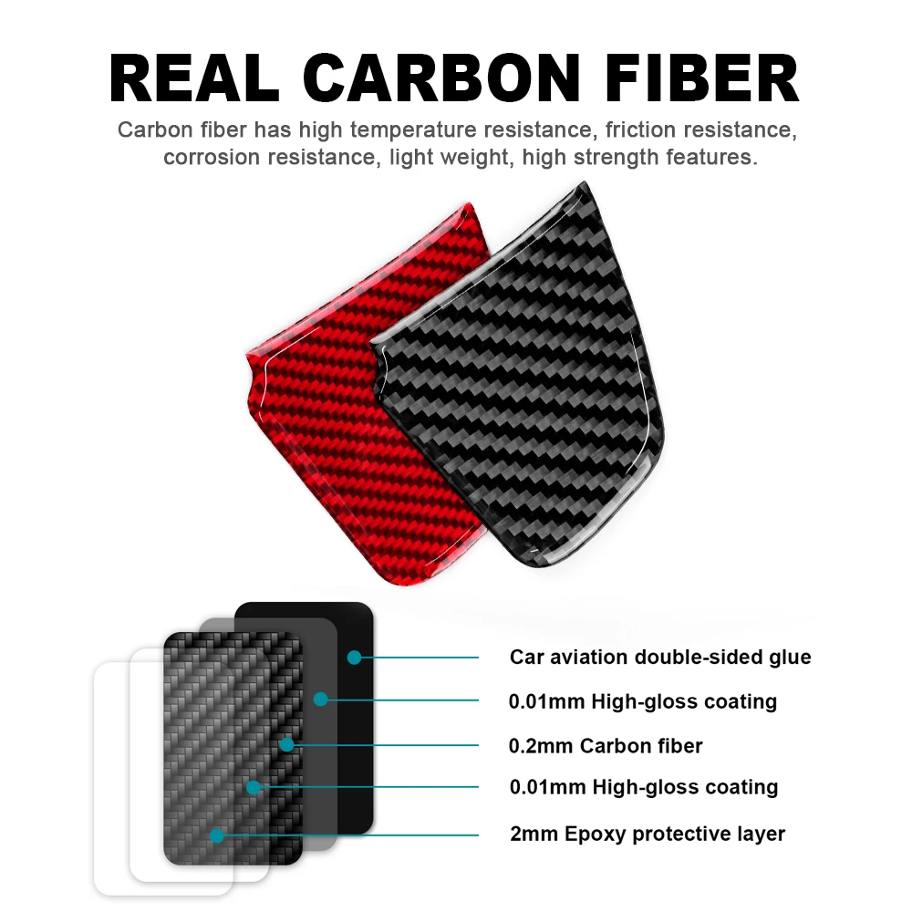 For Honda Civic X 10th gen 2016 2017 2018 2019 2020 2021 Real Soft Carbon Fiber Sticker Steering Wheel Interior Trim Accessories view 6