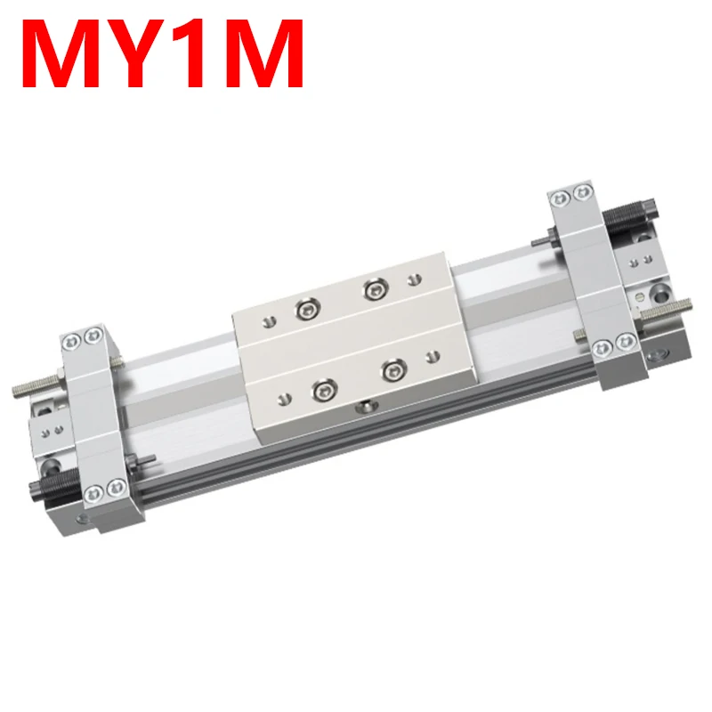 MY1M Slide Mechanical Jointed Rodless guide Liner Rail Rodless air pneumatic cylinder Stroke 100-1000mm