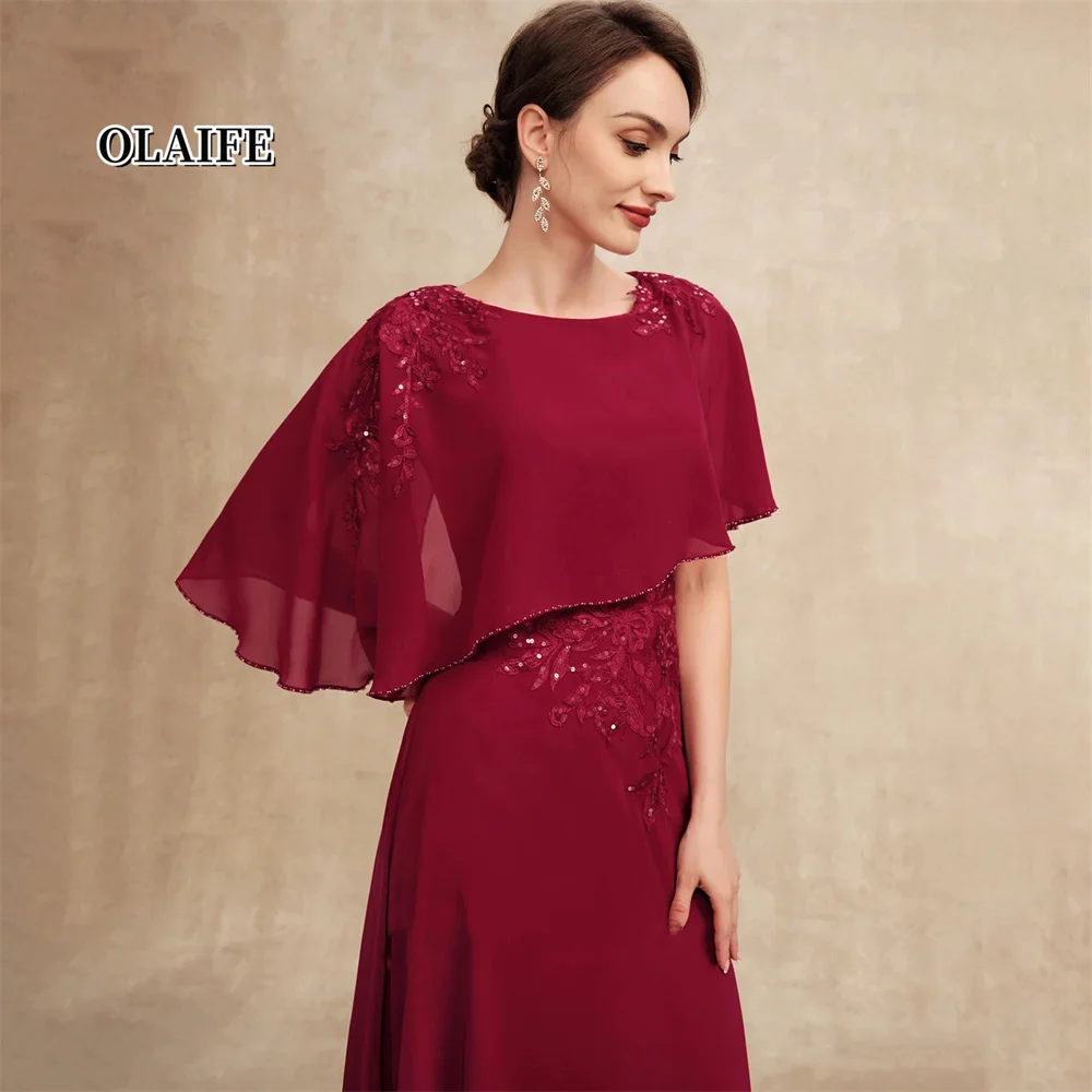 Elegant Half Sleeves Mother Dresses For Weddings Sheath Formal Gown Beading Zipper Back 2024 Vestidos De Ocasión Formales