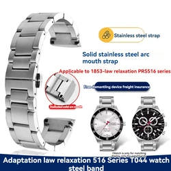 20mm Arc interface Stainless Steel Band For Tissot T044 Rhythm PRS516 Silver Watch Strap 1853 T044417a T04430a Watchband Men