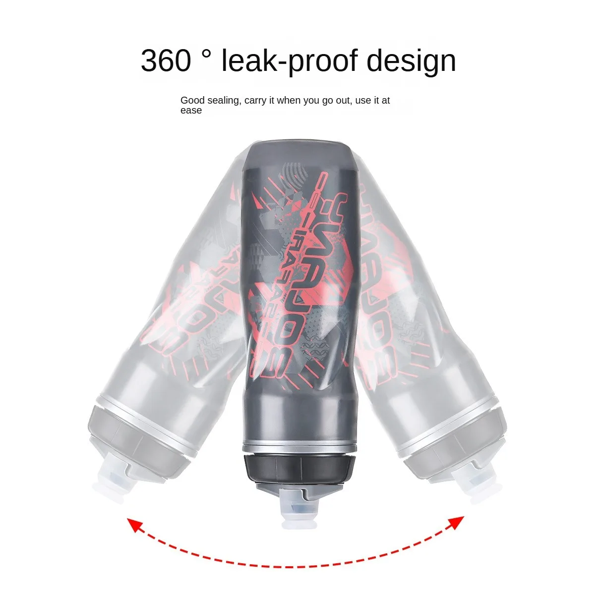 610ML Sport Water Bottle Bicycle Cup Leakproof Portable Kettle Gradient Color Plastic Cycling Bike Mountain Bike Supplies