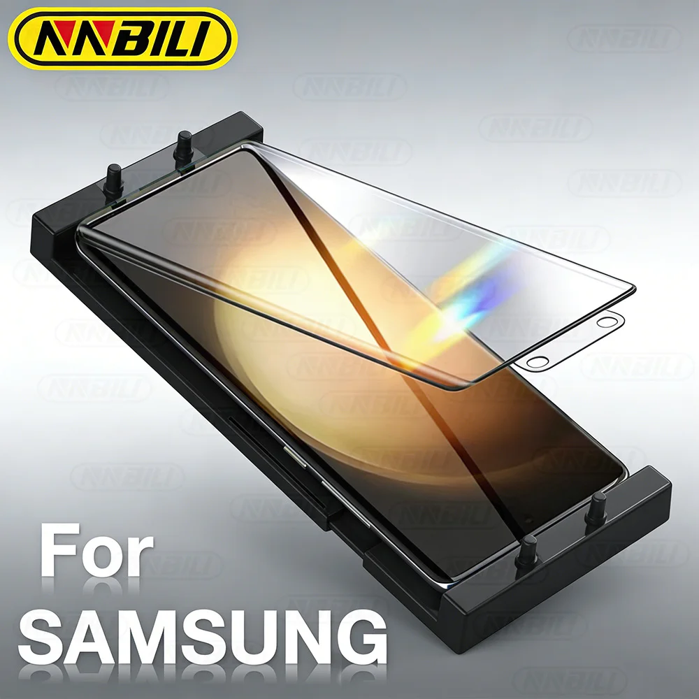 NNBILI 3 szt. Ceramiczna folia hydrożelowa do Samsung Galaxy S26 Ultra S25 S24 S23 S22 S21 S20 S10 S9 S8+ Ochraniacz ekranu + Zestaw do montażu
