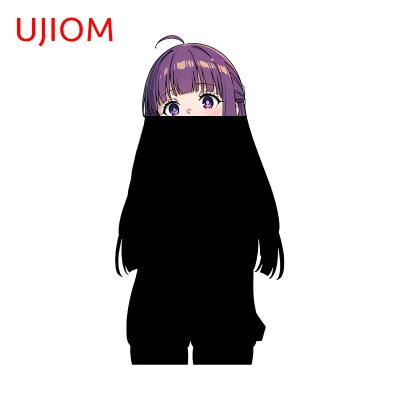 UJIOM Fern Cute Girl Wall Sticker Exquisite Eye Catching High Quality Sunscreen Adhesive Decal Suitable For Smooth Surface