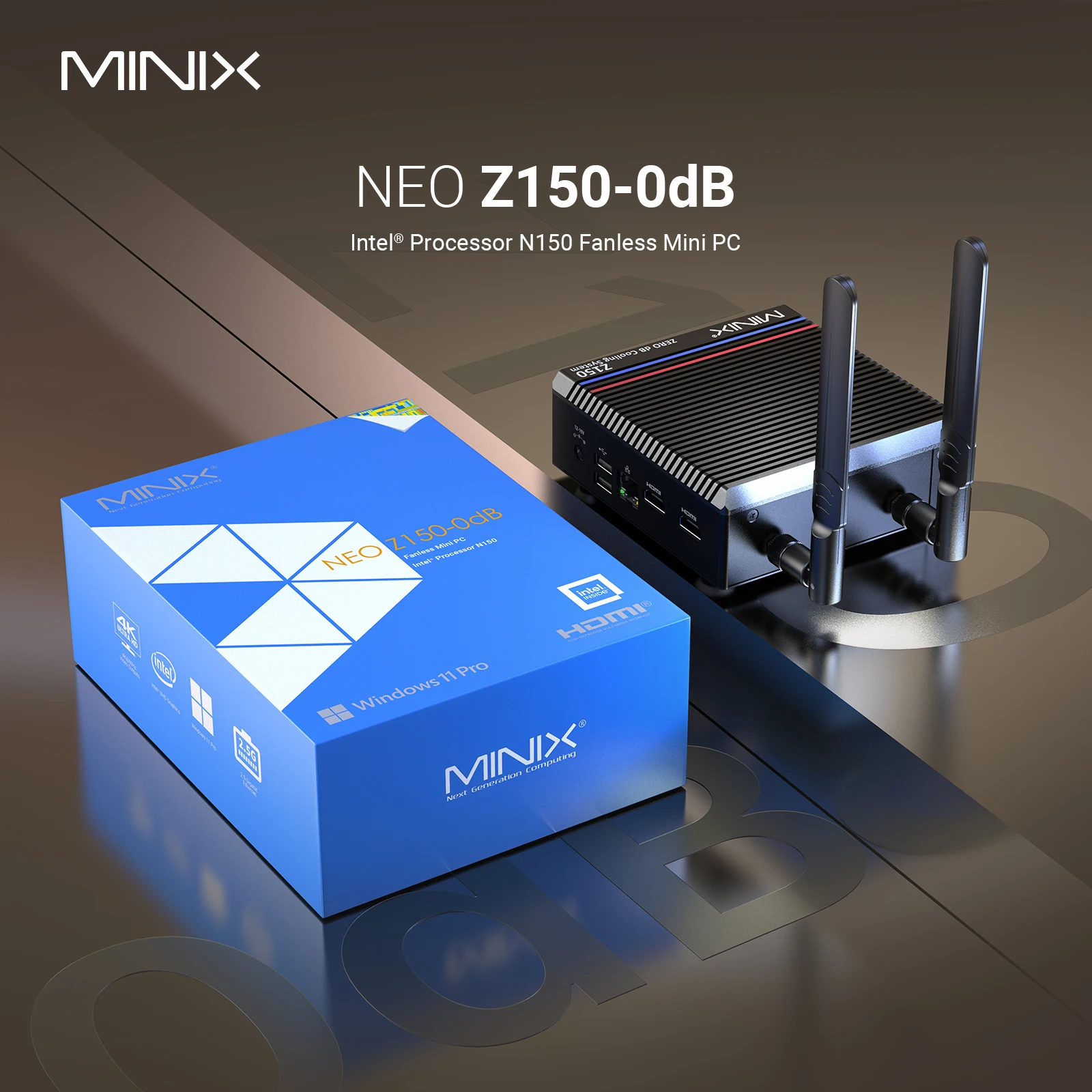 Мини-ПК MINIX Z150 без вентилятора