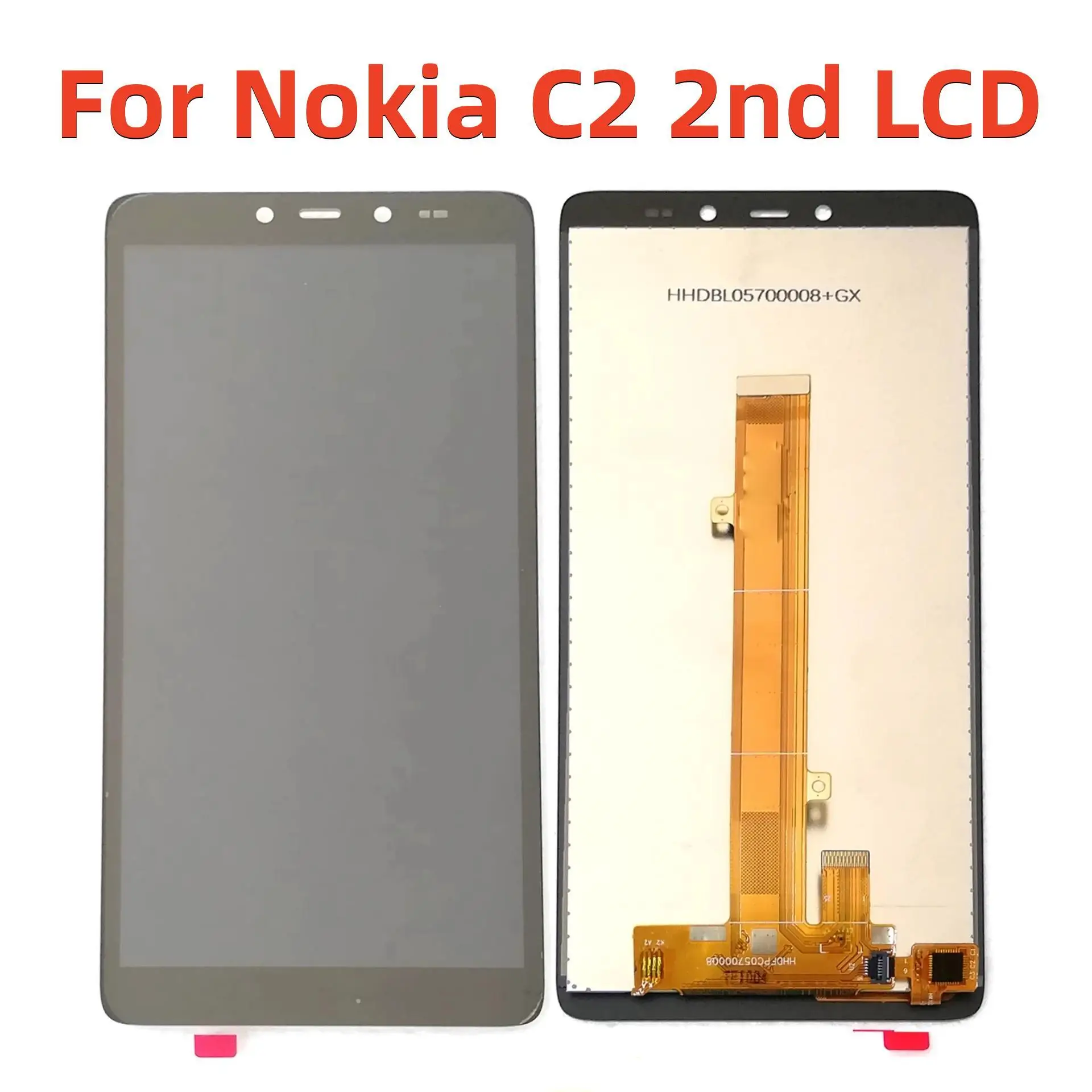 

Display For Nokia C2 2nd TA-1468 1454 LCD Display Touch Screen Digitizer Assembly Repair Replacement Part