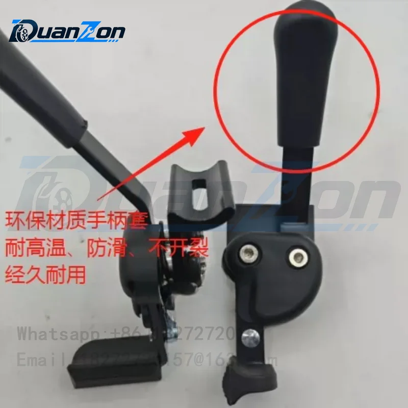 Wheelchair accessories Brake upper and lower holes Screws fixed Rear wheel hand brake Hand brake Manual wheelchair