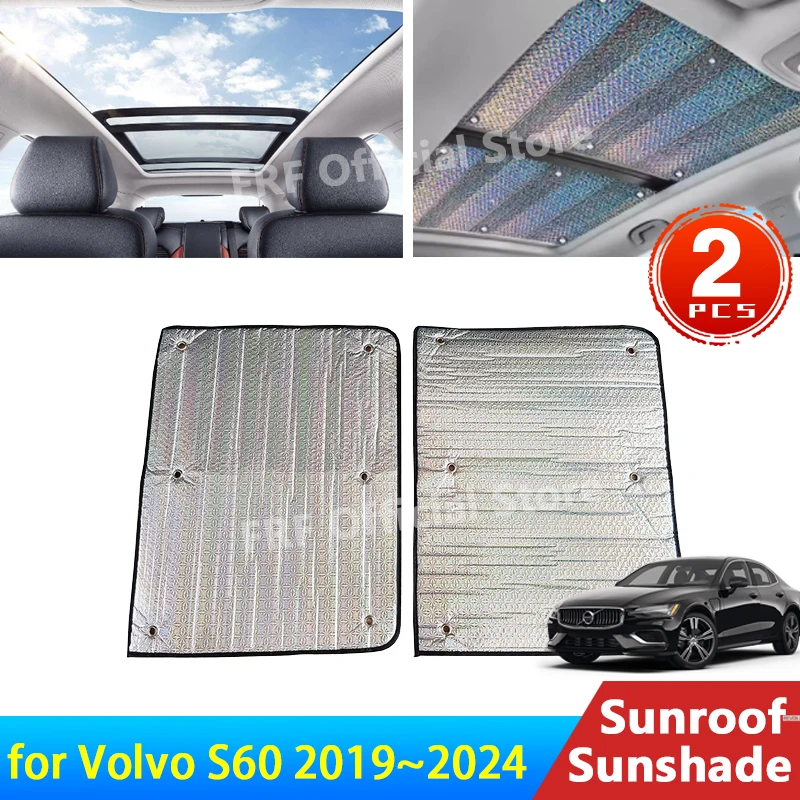 

for Volvo S60 2019 2020 2021 2022 2023 2024 Accessories Sunroof Sunshade Roof Sunscreen Heat Insulation Windshield Sticker Parts