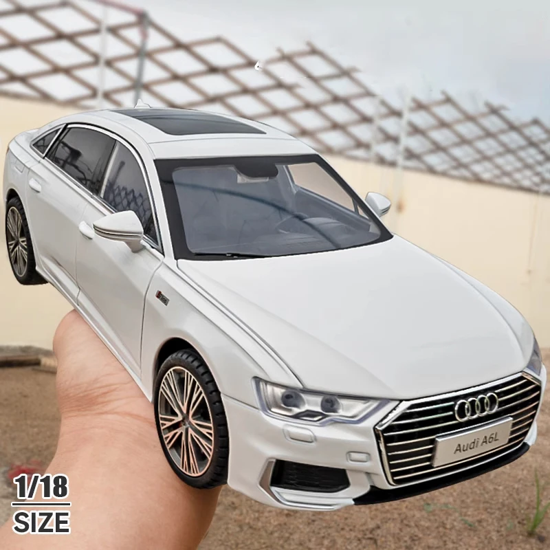 1:18 Audi A6 Limousine Alloy Die Cast Toy Car Model Sound and
