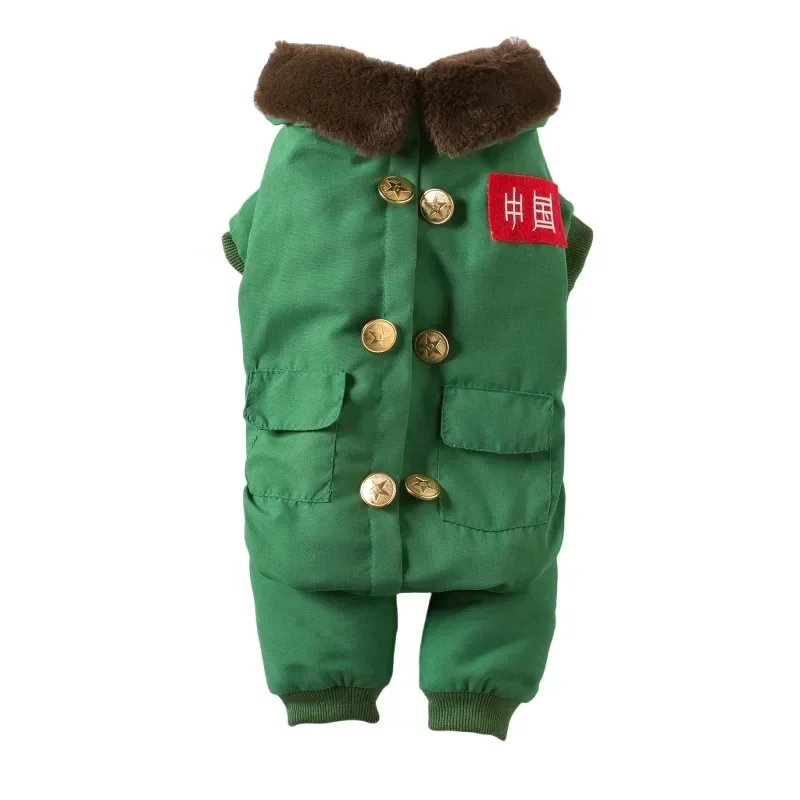 

Winter Dog Clothes Jumpsuit Chinese Style Pet Apparel Puppy Small Dog Costume Poodle Bichon Pomeranian Dog Clothing Outfit