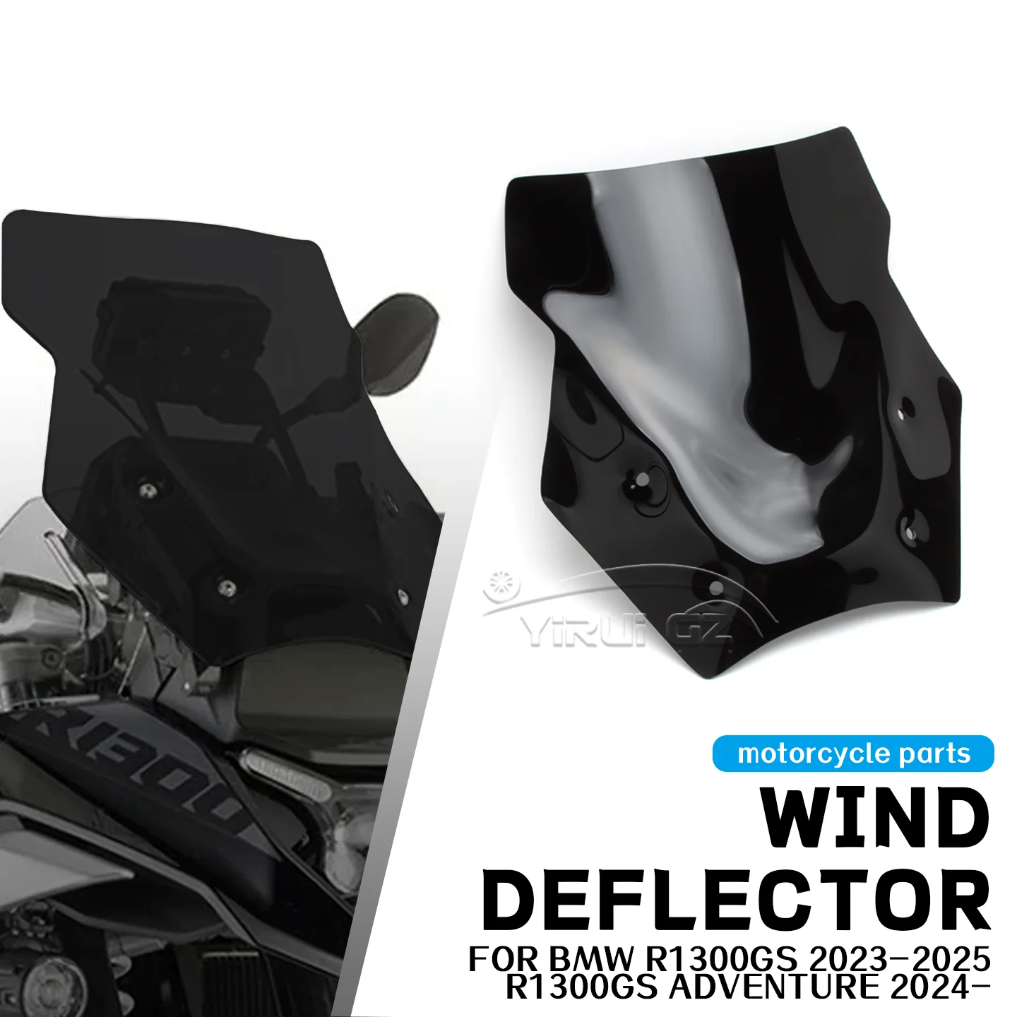 

FOR BMW R1300GS 2023-2025/R1300 GS ADVENTURE 2024- Modified Windshield Motorcycle New Windshield R1300 GS Accessories Windshield