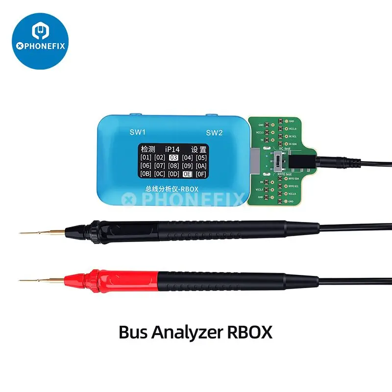 JCID Rffe Bus Analyzer RBOX Dectection for iPhone Android Phone Signal Faults Point Repair with JC Drawing Diagram Bitmap Card