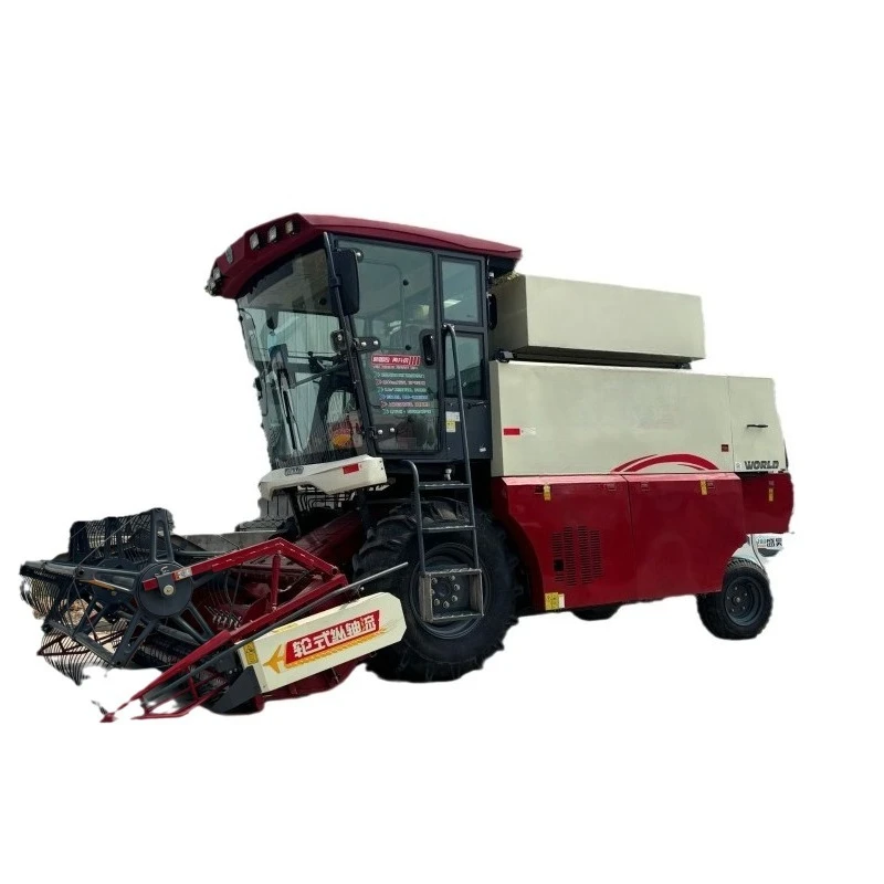 

135 horsepower 8.0 feed harvester, multi-purpose full feed combine harvester