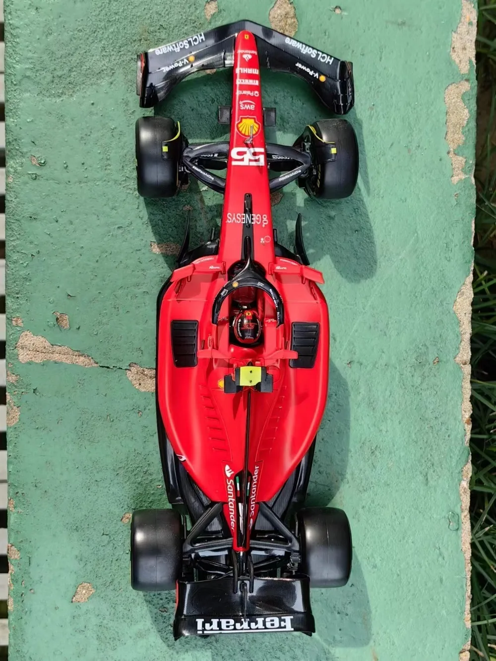 Bburago-Ferrari F1 Racing Modelo Toy Car, 1:18, SF23 Escala, Liga Diecast, Grande Escala, Fórmula Um, Novo modelo, #16 Lecler, 55 Sainz Jr, 2023