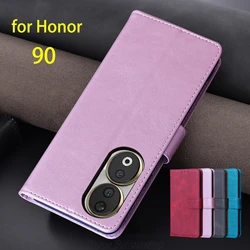 Wallet Flip Cover Leather Case for Huawei Honor 90 / Honor90 Pu Leather Phone Bags protective Holster Fundas Coque