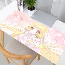 Mouse Pad Laptop Ins Style Anime Mousepad Kawaii Pink Cute Chobits Chii XXL Desk Mat PC Gamer Cabinet Keyboard Rug For Gift