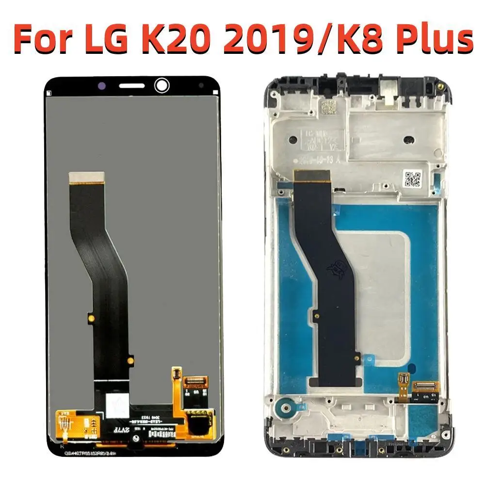 

Original For LG K20 2019 LCD Display Touch Screen Digitizer With Frame For LG K20 LMX120EMW LCD Replacement For LG K8 Plus LCD