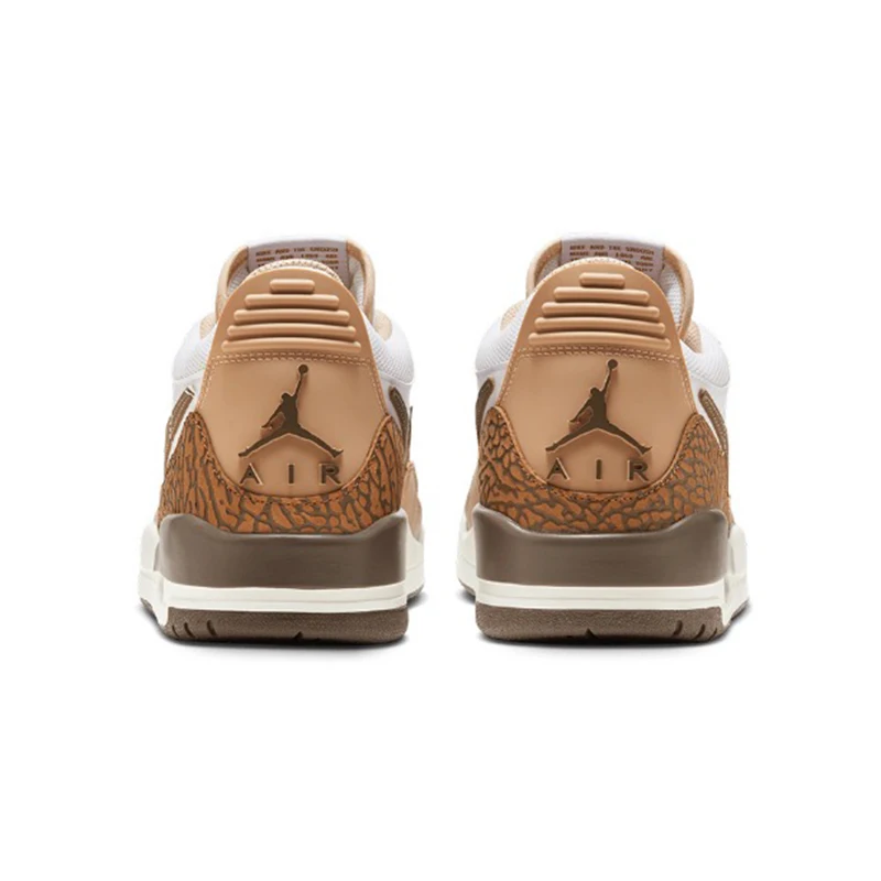 Air Jordan Legacy 312Low White and brown low-top basketball shoes FQ6859-201