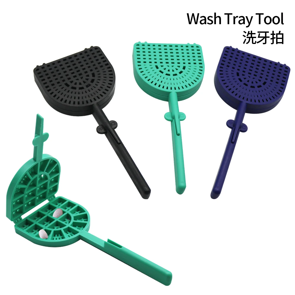 

Dental Molding Tooth Washing Racket For Porcelain Teeth Dental Veneers Materials Cleaning Denture Wash Tray Polishing Plate