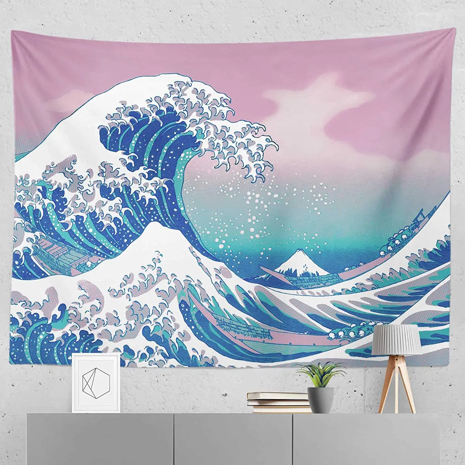 Japanese Ukiyo-e Tapestry Mount Fuji, Japan Tapestry Art Printing Tapestry The Great Wave of Kanagawa Wall Hanging Decoration