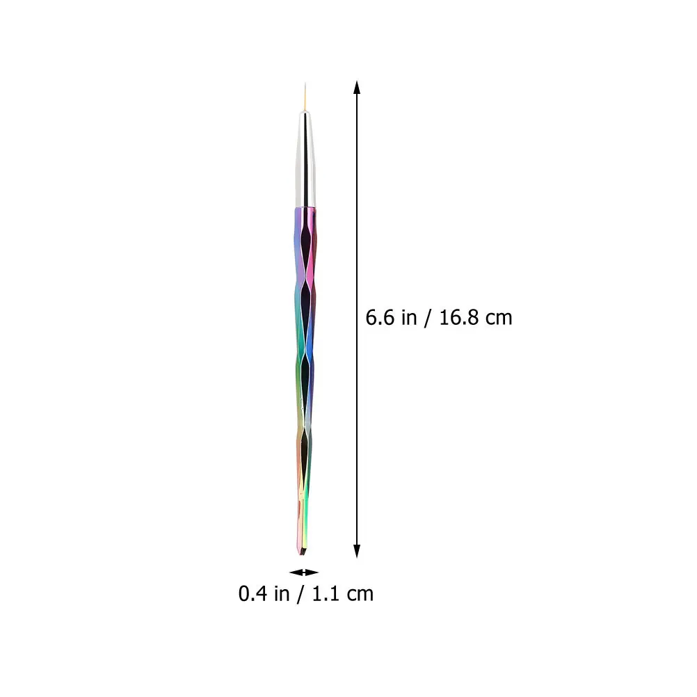 3pcs 아트 펜 세트 DIY 네일 디자인을위한 경량 매니큐어 도구 휴대용 네일 아트 페인팅 도구 액세서리 살롱 사용