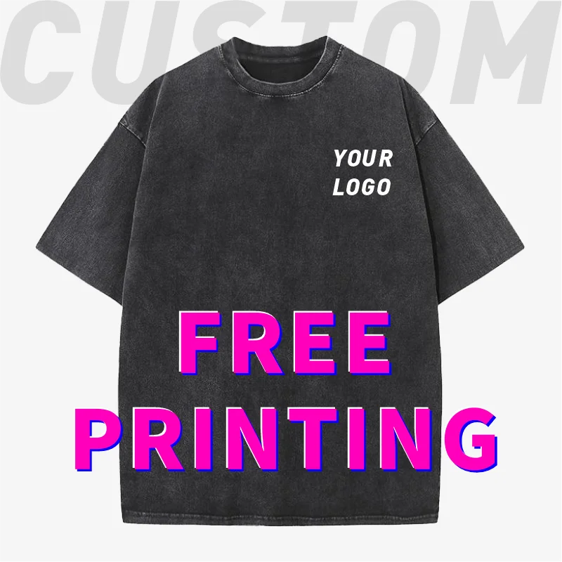 Customized T-shirts free printing logo images old design clothes 100% cotton cultural shirts men\'s and women\'s work clothes