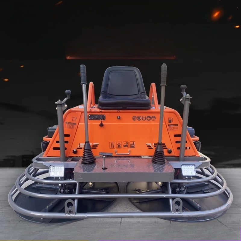 

Ride-on grinder, concrete surface collector