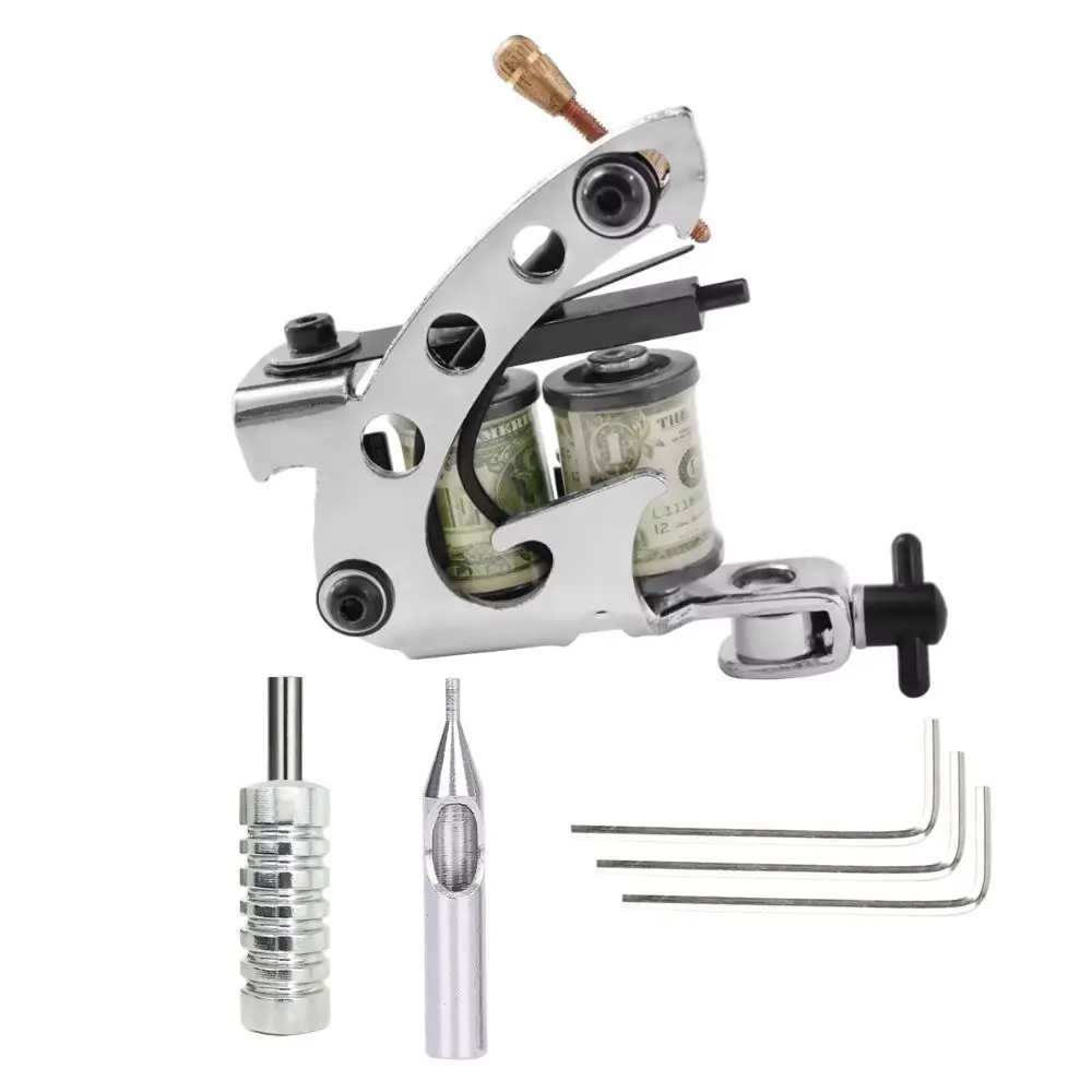 

Профессиональный катушечный пистолет для татуировки, мощный, надежный комплект для затенения подкладки, прочное оборудование для татуировки, начинающий художник