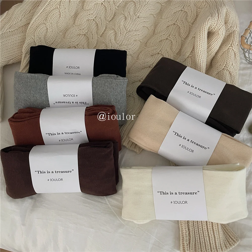 High Quality Solid Color Cotton Women’s Pantyhose Autumn Winter Vintage Breathable Casual Tights Female Korean Fashion Pantyhose