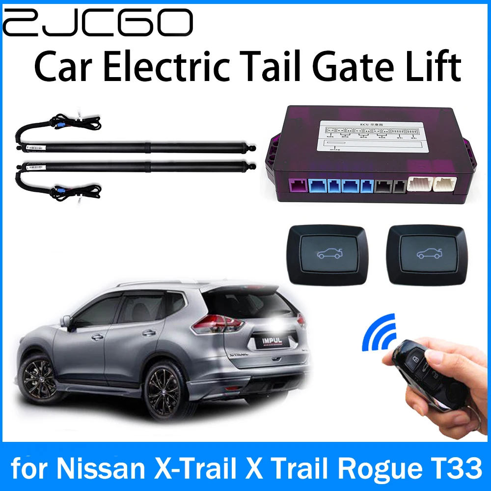 ZJCGO Car Power Trunk Electric Suction Tailgate Intelligent Tail Gate Lift Strut for Nissan X-Trail X Trail Rogue T33 2021~2024