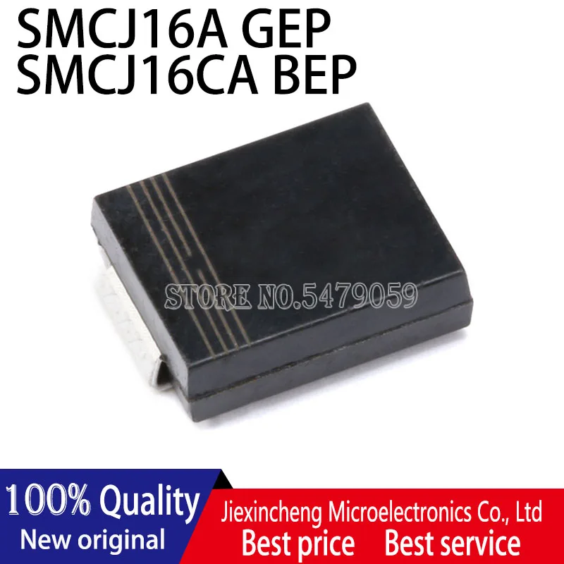 Tvs transientes do diodo da supressão de 50 pces smcj16a gep smcj16ca bep 16v smc DO-214AB