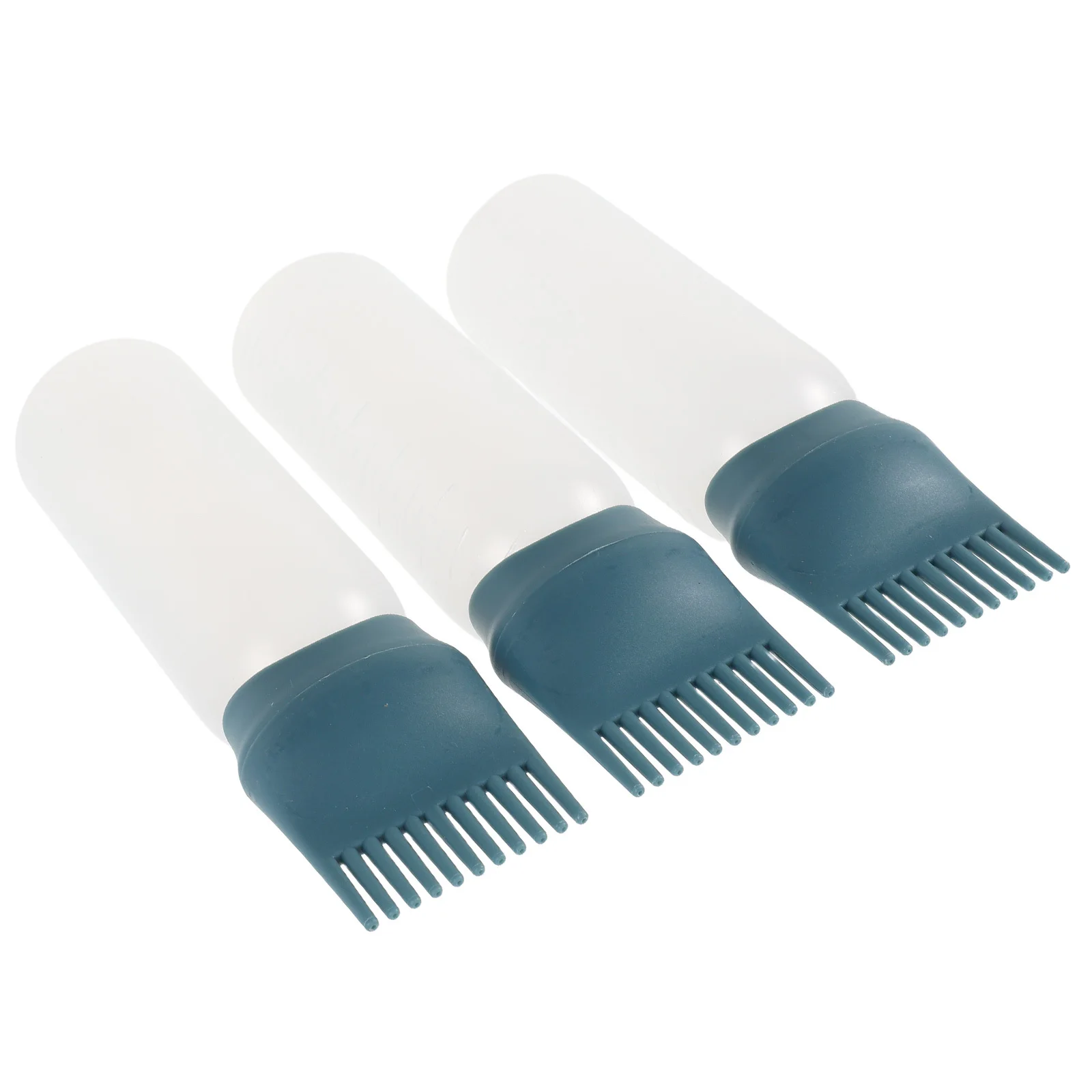 

3Pcs Hair Dye Bottle Applicators Root Comb Hair Color Dispenser Shampoo Oil Application Bottles Scalp Oiling Bottle