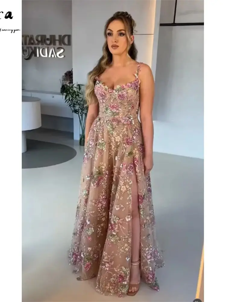 Clara Custom Flower A Line Sweetheart Mouwloze Baljurk Jurk 2026 Vrouw Dames Elegante Bruiloft Jurk Jurken D/feest - afbeelding 2