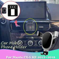 Car Mobile Phone Holder for Mazda CX5 CX-5 KE 2013~2015 2014 GPS Air Vent Clip Tray Stand Support Sticker Accessories iPhone