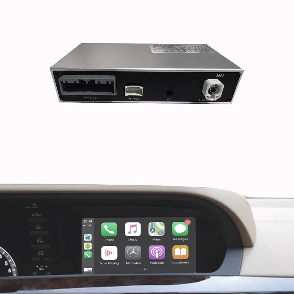 

Wireless Radio Carplay for Mercedes Benz S Class W221 W216 NTG3.0 NTG3.5 Android Auto Mirror Link Radio Car Play with USB Player