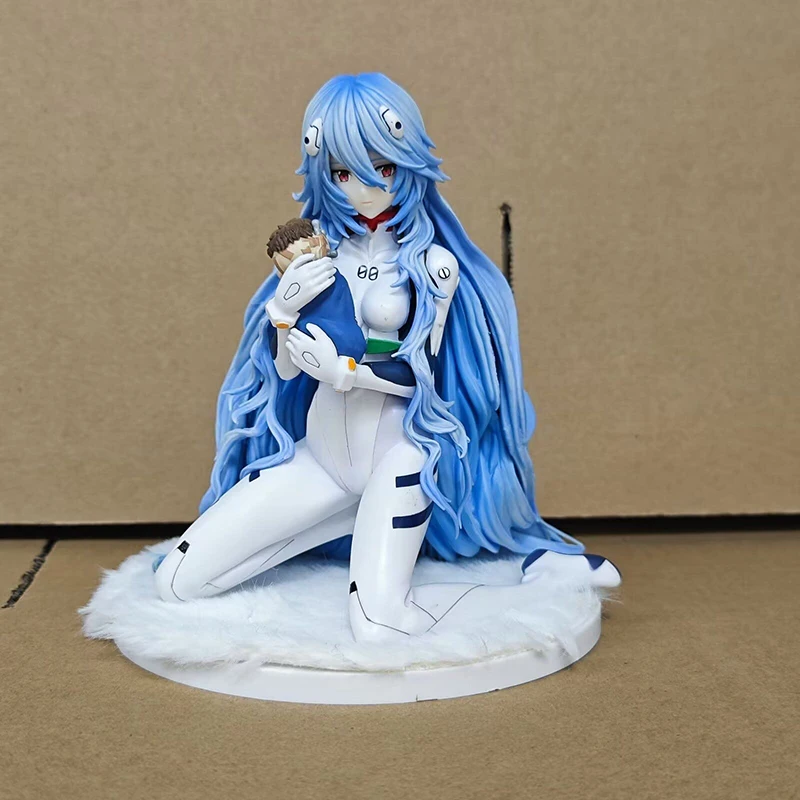 Figurines d'anime en PVC, jouets modèles à collectionner, 14cm, Ayanami Rei, Suzuhara, Sakura, Gashapon, Bear Hugging