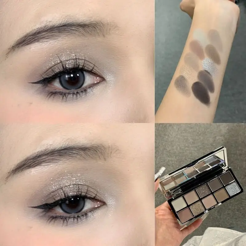 Sitiya Dreamy Ten Melad Winter Atmosphere Colors Gioco quotidiano Trucco Tavolozza di ombretti multicolori per principianti e studenti