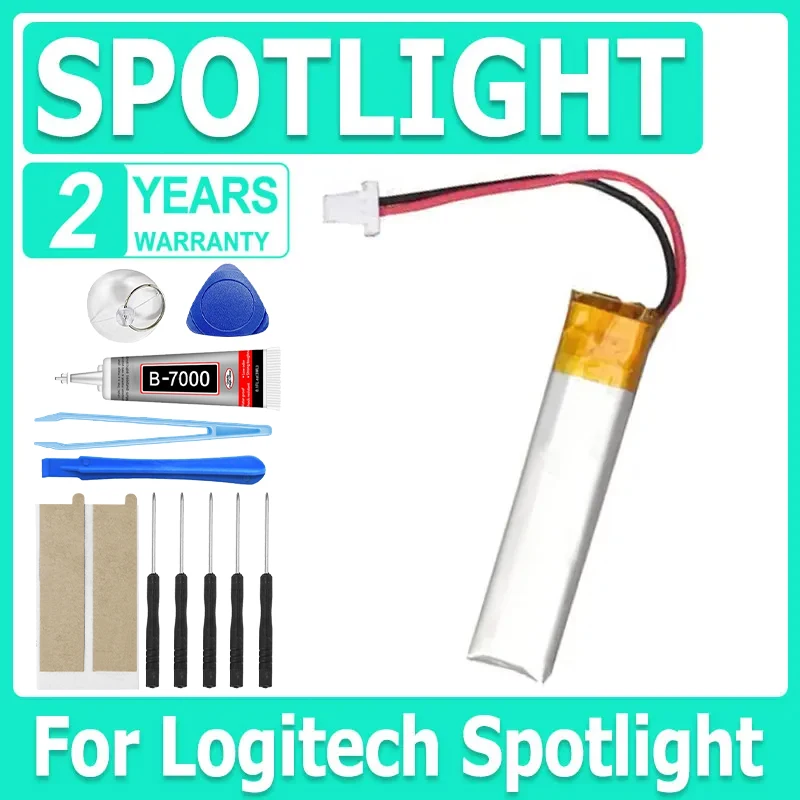 Brand-New Replacement Battery For Logitech Spotlight PPT Page turning pen Li-Po Bateria
