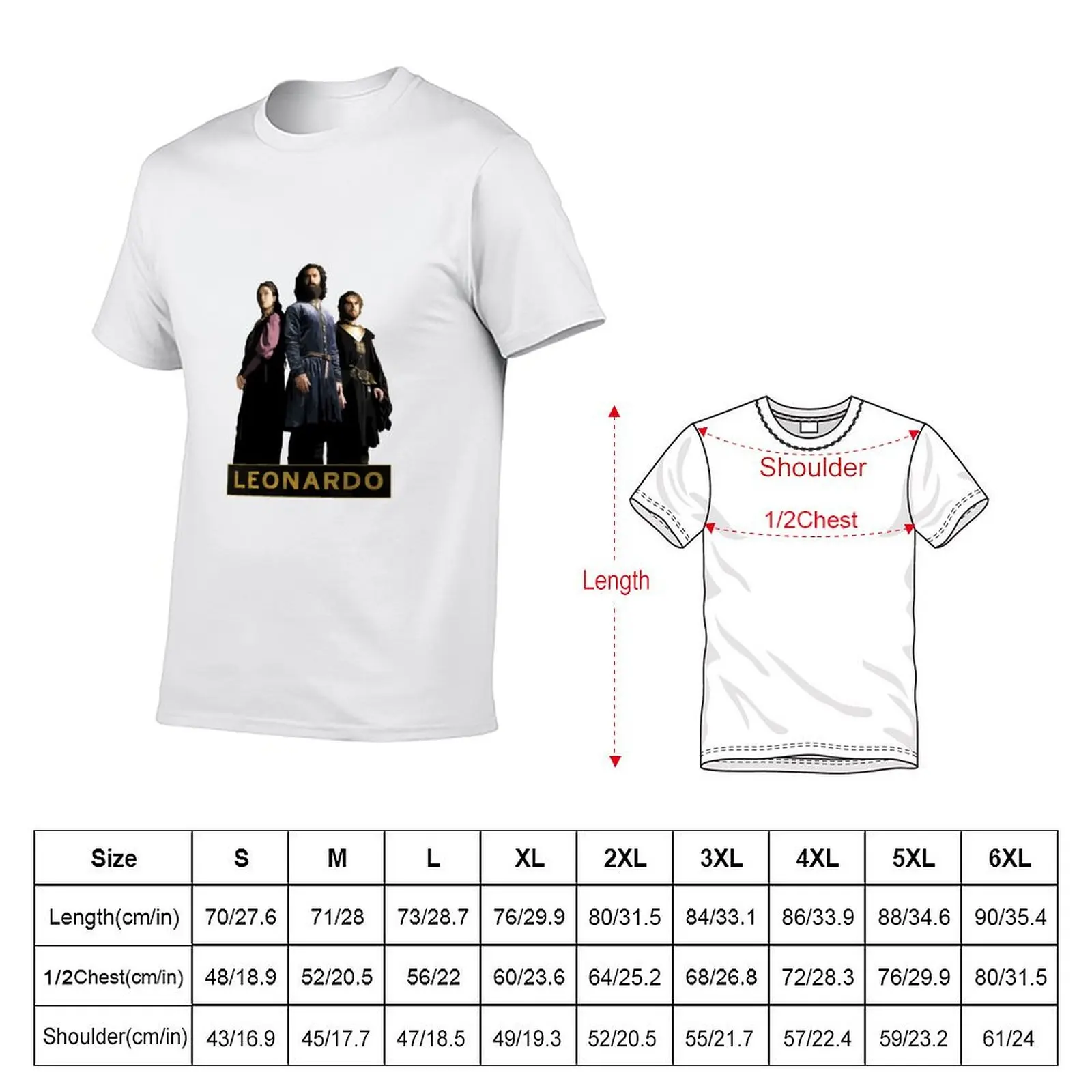 Leonardo Series Characters T-Shirt man t shirt cotton high quality t shirts designer T-Shirt