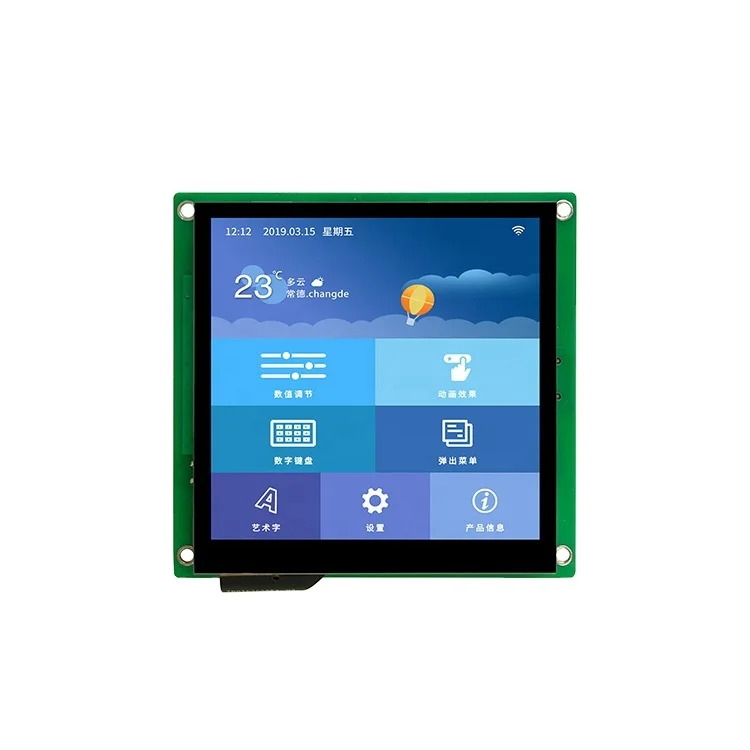 

2026 4 Inch 480*480 Pixels Resolution 262K Colors Working with STM32 IPS TFT LCD Display HMI Capacitive Touch Screen Panel