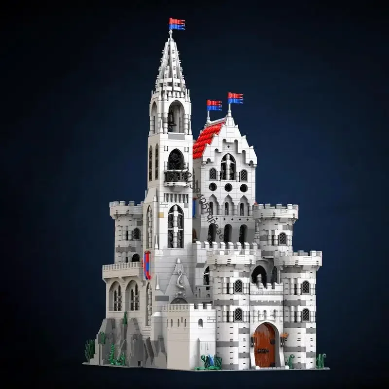 

New 3939Pcs Moc European Medieval Street View King Castle Return Model Custom Puzzle Diy Creative Ideas Kid Toys Birthday Gifts