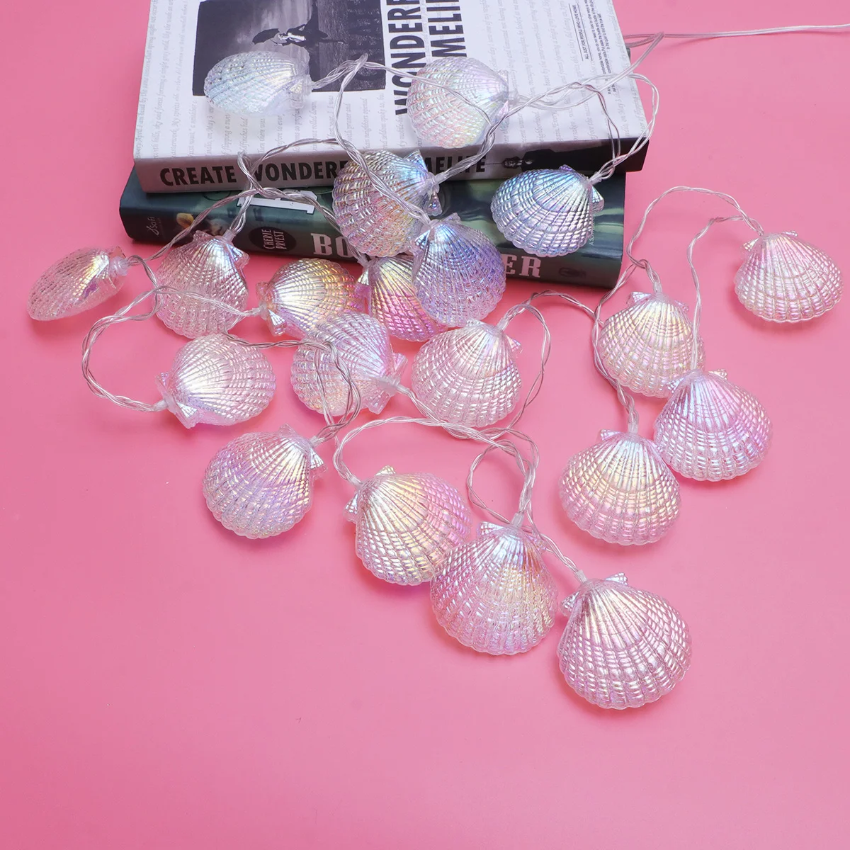3M LED String Light Seashell Shaped 20 Beads Low Power for Bedroom Party Decor Holiday Lighting Festive Atmosphere